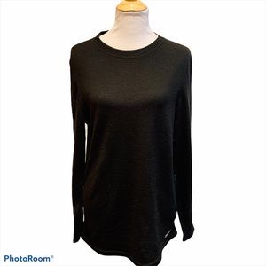 OMNI WOOL Men's Gray Base Layer Crew Neck Top